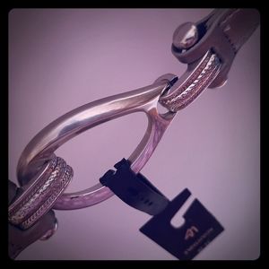 Lane Bryant Adjustable Belt in Gray and Silver